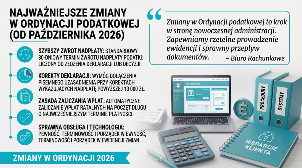 zmiany_w_ordynacji_podatkowej_2026-1024x572 Najważniejsze zmiany księgowe i podatkowe w 2026 roku – co powinien wiedzieć przedsiębiorca?